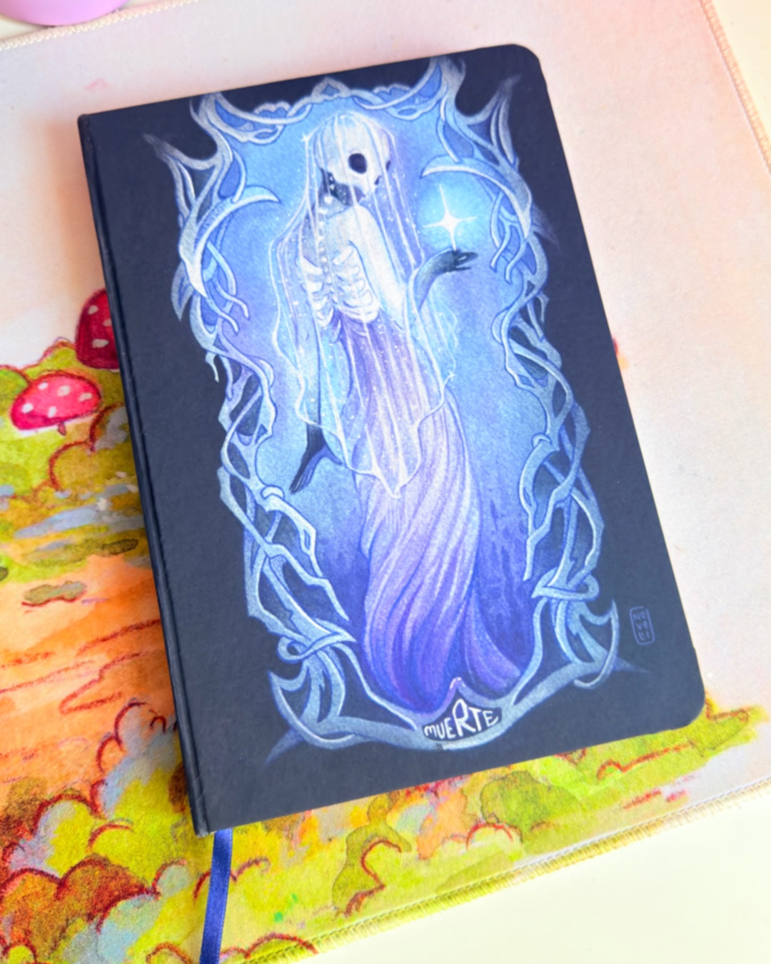 Media Carta  ACUARELA "Muerte Tarot "
